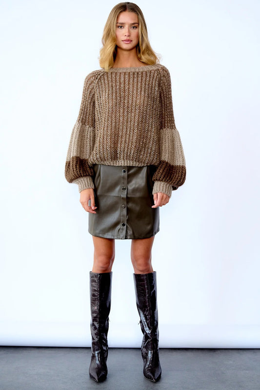 Jumper - LIANA Knit -Brown / Camel