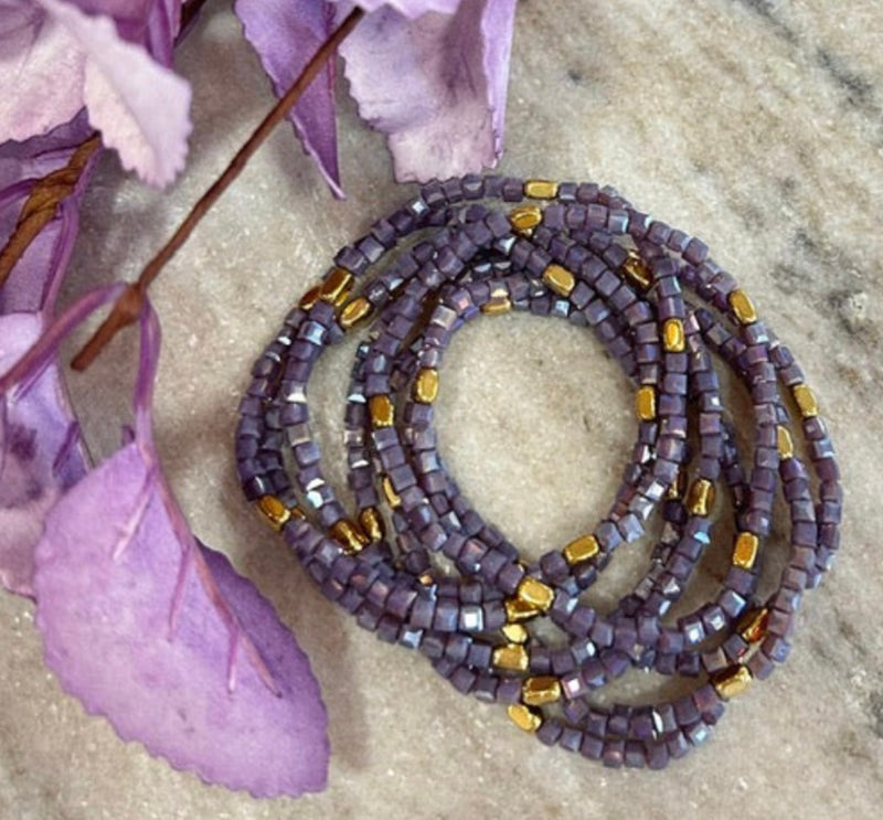 Bracelet  - AYA - Dark Lavender - Square