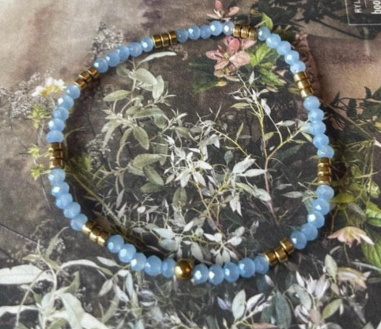 Bracelet  - AYA - Sky Blue - Round