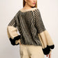 Jumper - LIANA Knit -Cream / Black