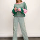 Jumper - LIANA Knit -Green / Bubblegum