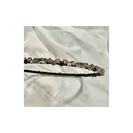 Hair Band - With Crystals - Black