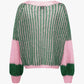 Jumper - LIANA Knit -Green / Bubblegum