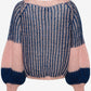 Jumper - LIANA Knit -Rose / Navy