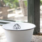 Dog Bowl - Enamel - Large - White