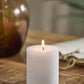 Block Candle - Rustic WHITE - Choose Size