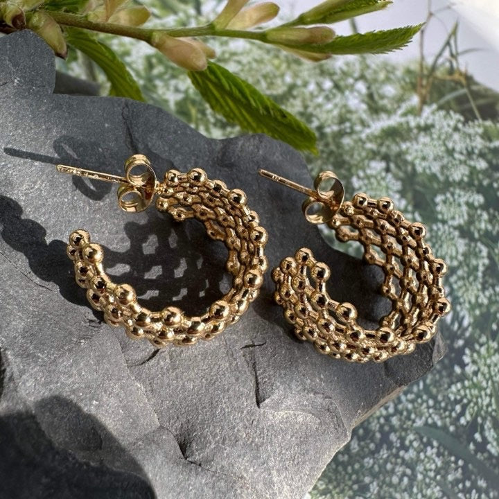 BENITA - Earrings - Gold plated