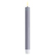 Dusty Blue - LED Dinner Candle - Set/2 - 24 cm