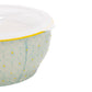 Bowl Salat With Lid Large -  Aqua / Yellow