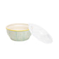 Bowl Salat With Lid Large -  Aqua / Yellow