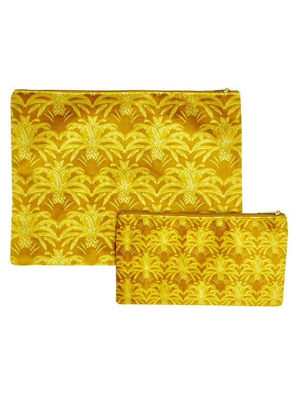 Make-up bag - Set/2 - Yellow Palms