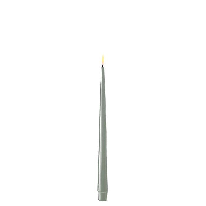 Salvie Green - LED Dinner Candles, 28cm - Set of 2