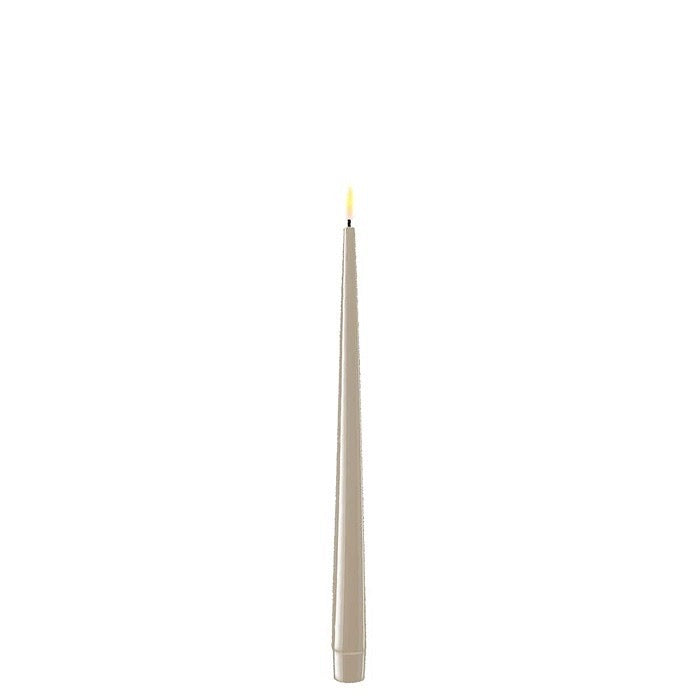 Sand - LED Dinner Candles - Set/2 - H 28 cm