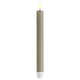 Sand - LED Dinner Candles, 24cm - Set of 2