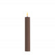 Dinner Candles LED - 15cm - Set/2 - Mocca