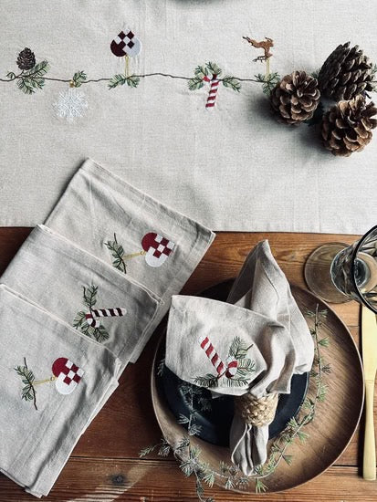 Christmas Napkin - Set/4 - Fabric