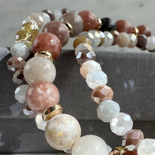 Bracelets - SET/3 - CHLOE - Natural Colours