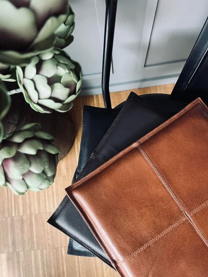 Seat Pad - Leather - Black