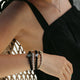 Hair Tie  - Gold Clover - Black