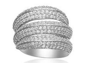 SIF JAKOBS - Cappaccio Ring-925 Sterling Silver- White Cubic Zirconia