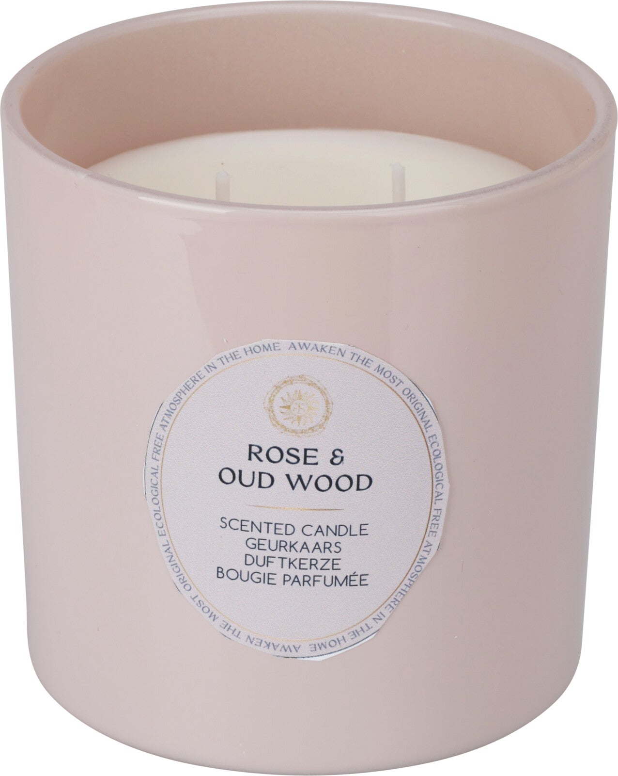 Scented Candle - ROSE & OUD WOOD - 270gram