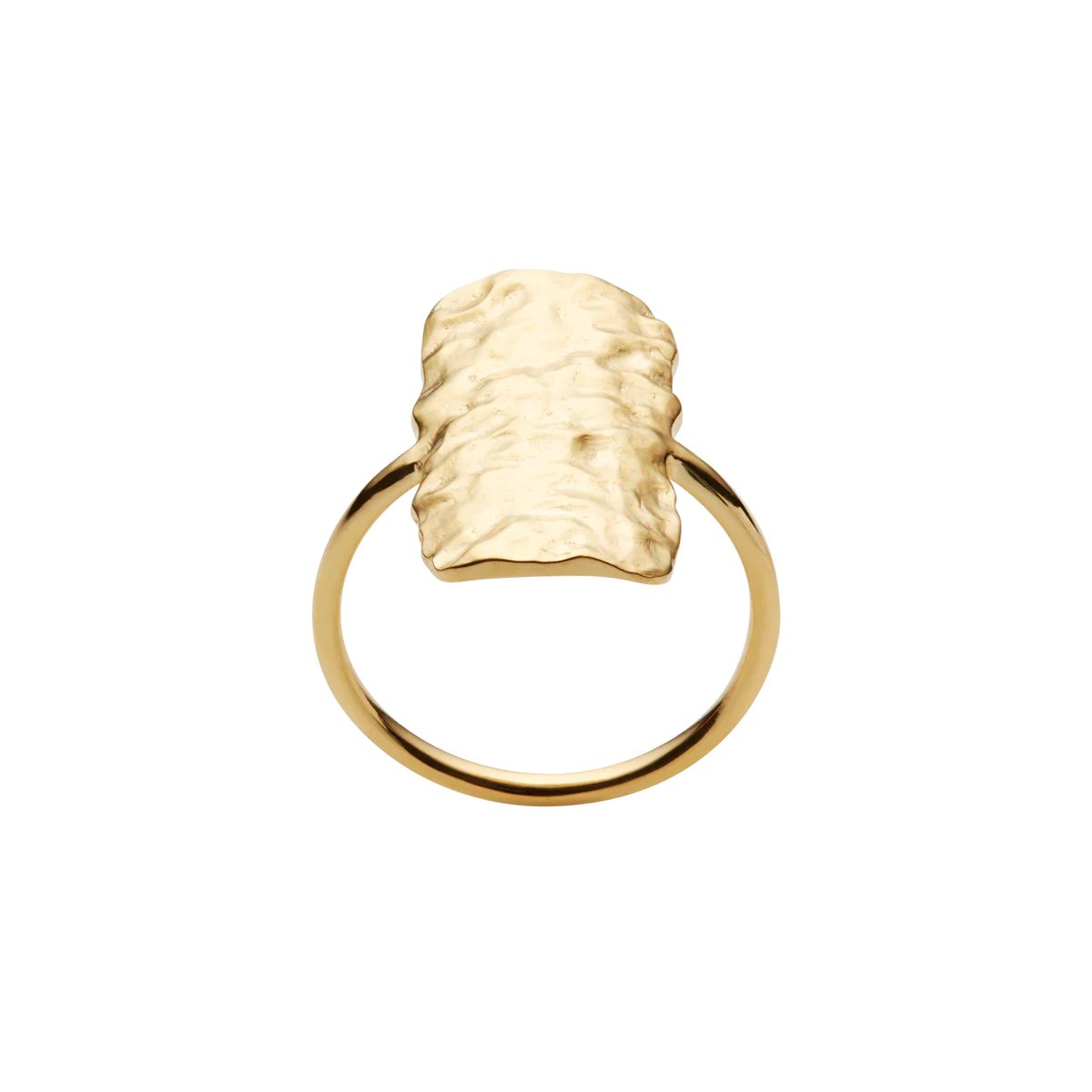 Cuesta Ring - Recycled sterling silver 925 - 18ct Gold Plating - Size 53