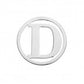 DAISY Jewellery - Disc Letters for Halo Coin Holder pendant - 925 Silver