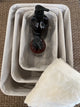 Basket - Lined - Bamboo - Natural - Small