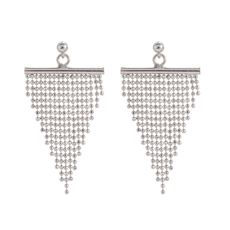 Silver Strand Earrings