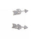 Sparkling Arrow Stud Earrings