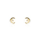 Cresent Moon Stud Earrings