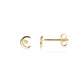 Cresent Moon Stud Earrings