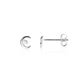 Cresent Moon Stud Earrings