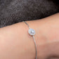 Bracelet - SARA - Rhodium Plated