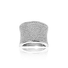 SIF JAKOBS - Dinami Collection Ring - Sterling Silver - White Cubic Zirconia