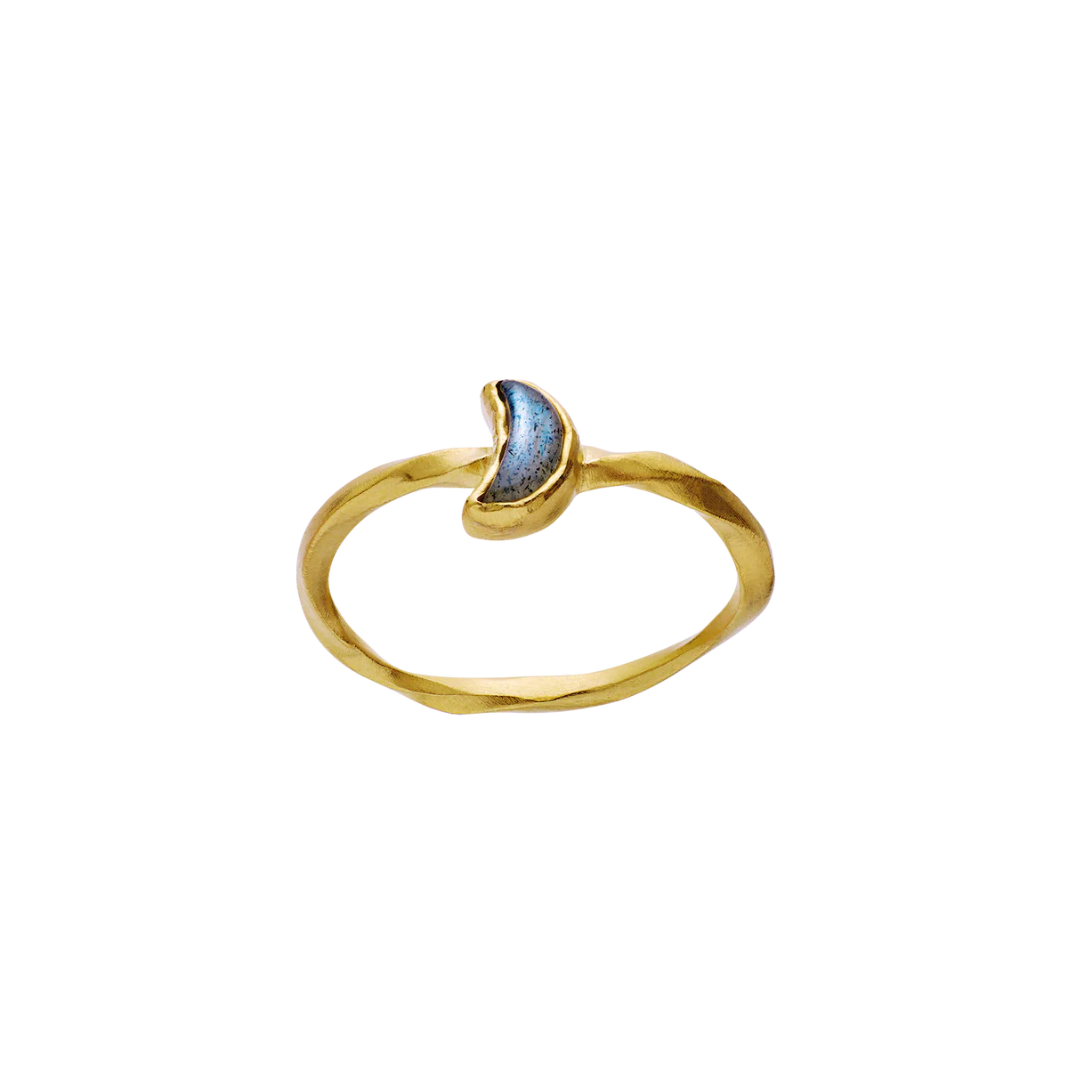 Doris Ring - Recycled sterling silver 925 - 18ct Gold Plating - Size 53