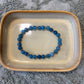 Bracelet - Natural Stones With Golden Spacers - Teal