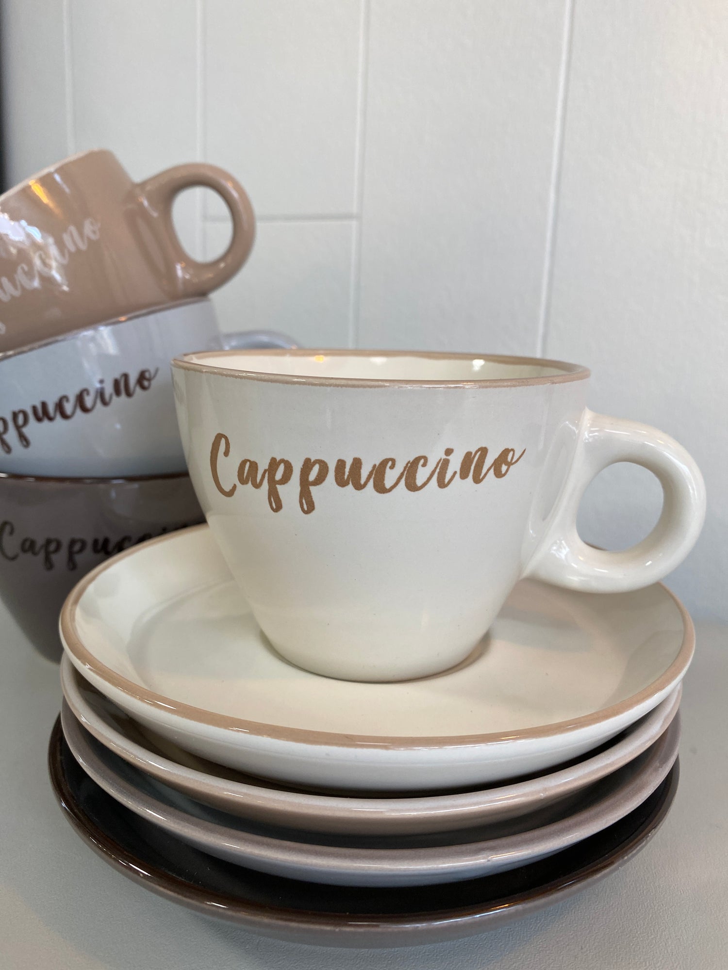 Cup and Saucer - CAPPUCINO - CREAM - 220ml