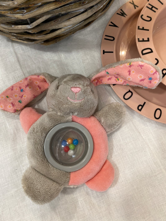 Rattle Lullaby - Rabbit - Soft Pink