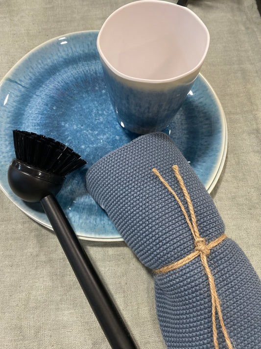 Kitchen Towel - Blue - 100% Cotton