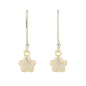 VIA London - Solid Flower Hook Earrings