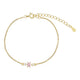 GIA - Bracelet/3S/925 Sterling Silver - Gold plated - Pink