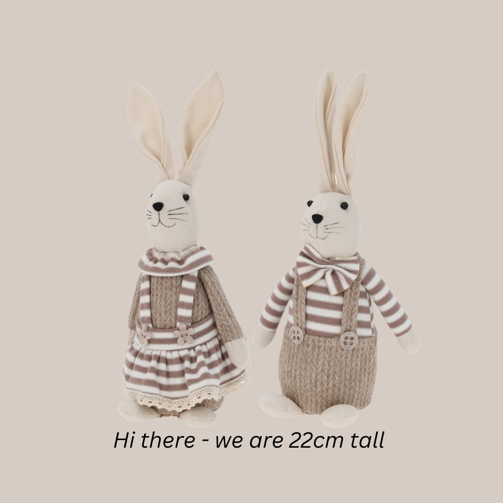 Easter Rabbit - Sitting PAIR - 22cm