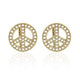 Juleo Jewellery - Statement Peace Sign Stud Earring