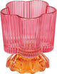 Candle Holder - Glass - Pink
