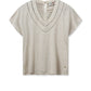 Top - COEL V-NECK TEE - Cement