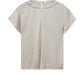 Top - COEL V-NECK TEE - Cement