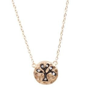 VIA London - Hammered Tree Necklace