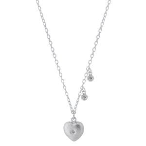 VIA London - Heart Necklace with Drops