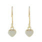 VIA London - Solid Heart Hook Earrings